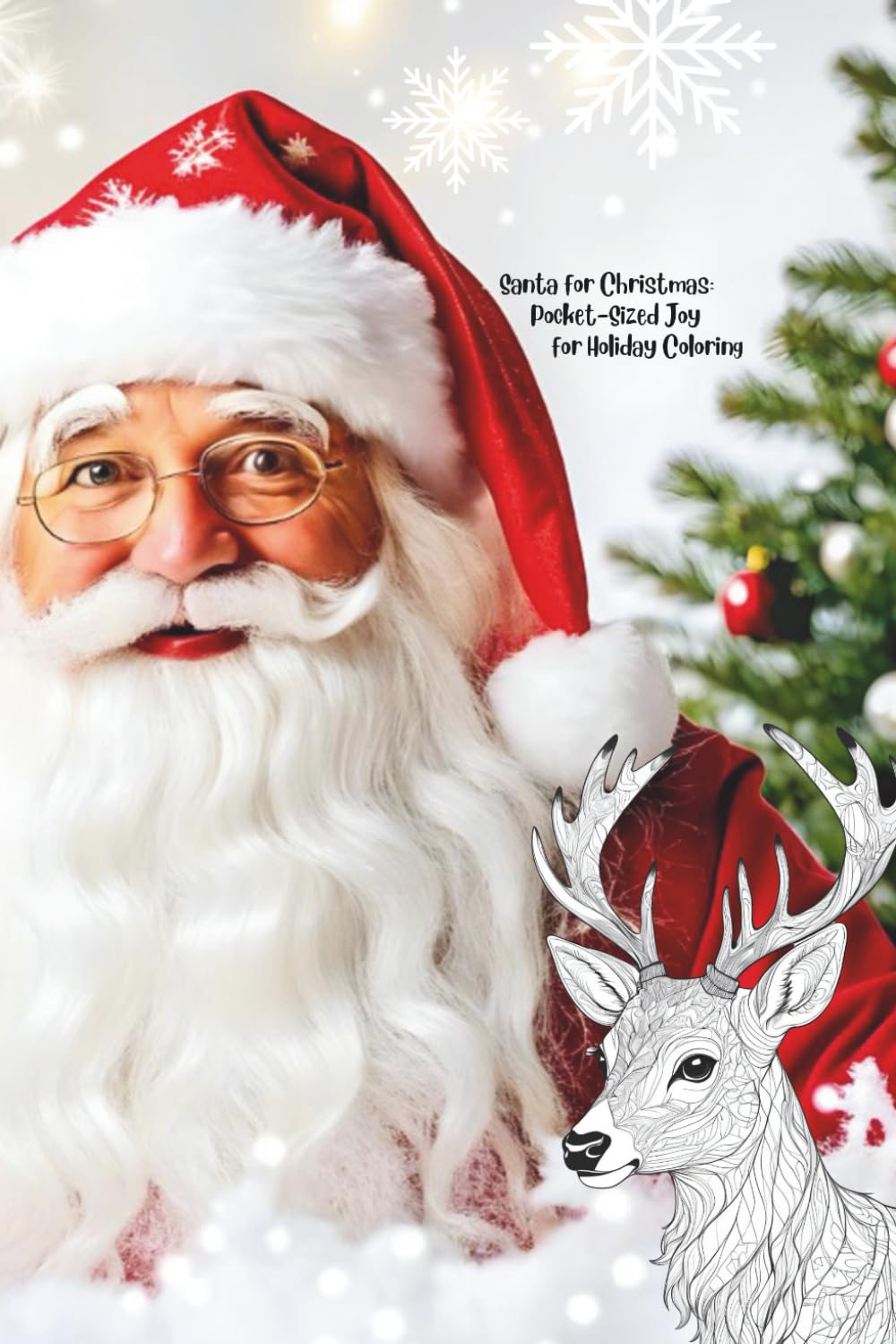 Santa for Christmas: Pocket-Sized Joy for Holiday Coloring (Pocket-Sized Coloring Books (6x9 Edition))