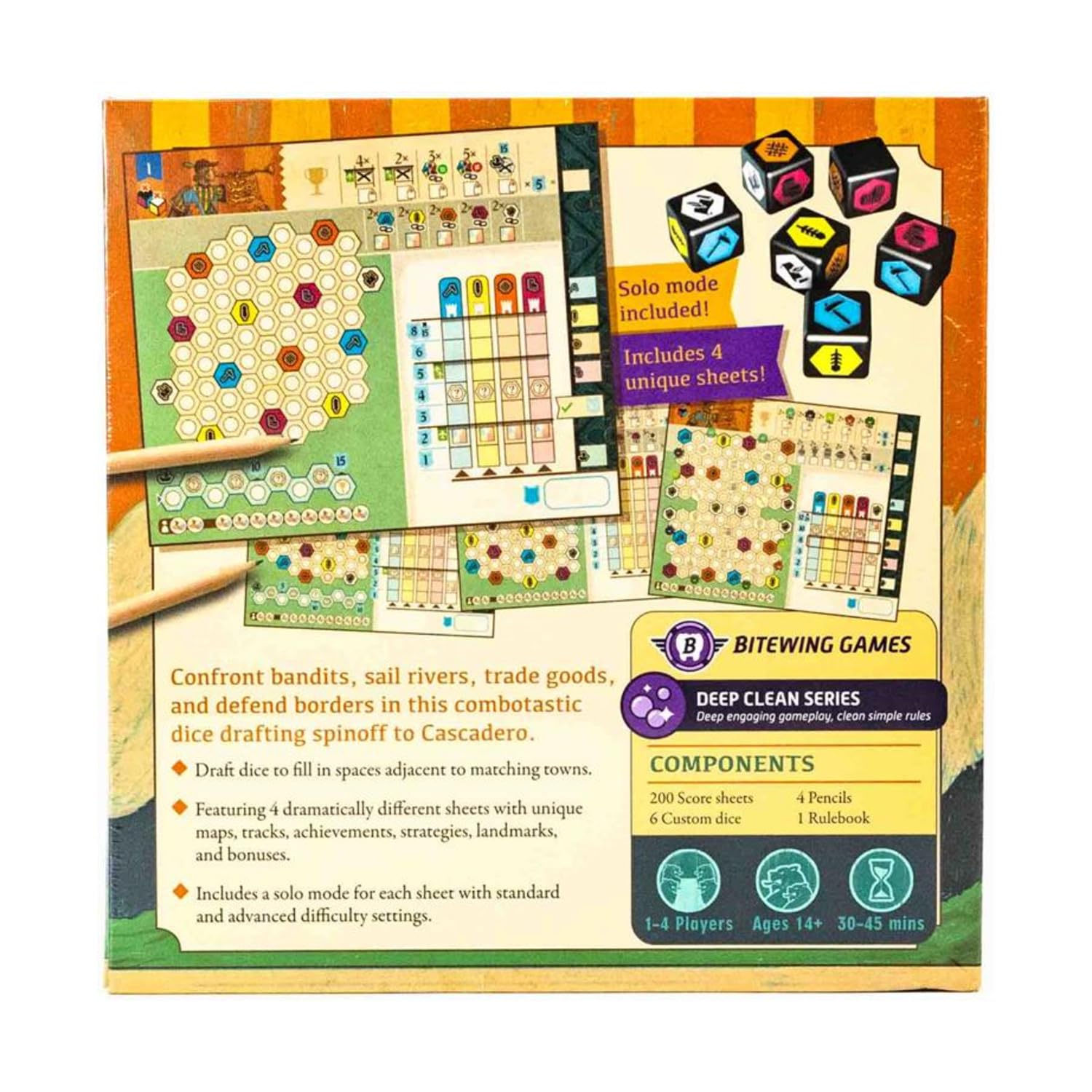 Bitewing Games – Cascadito – Roll & Write Brettspiel Für 1–4 Spieler – Kombotastisch & Clever – Von Dr. Reiner Knizia