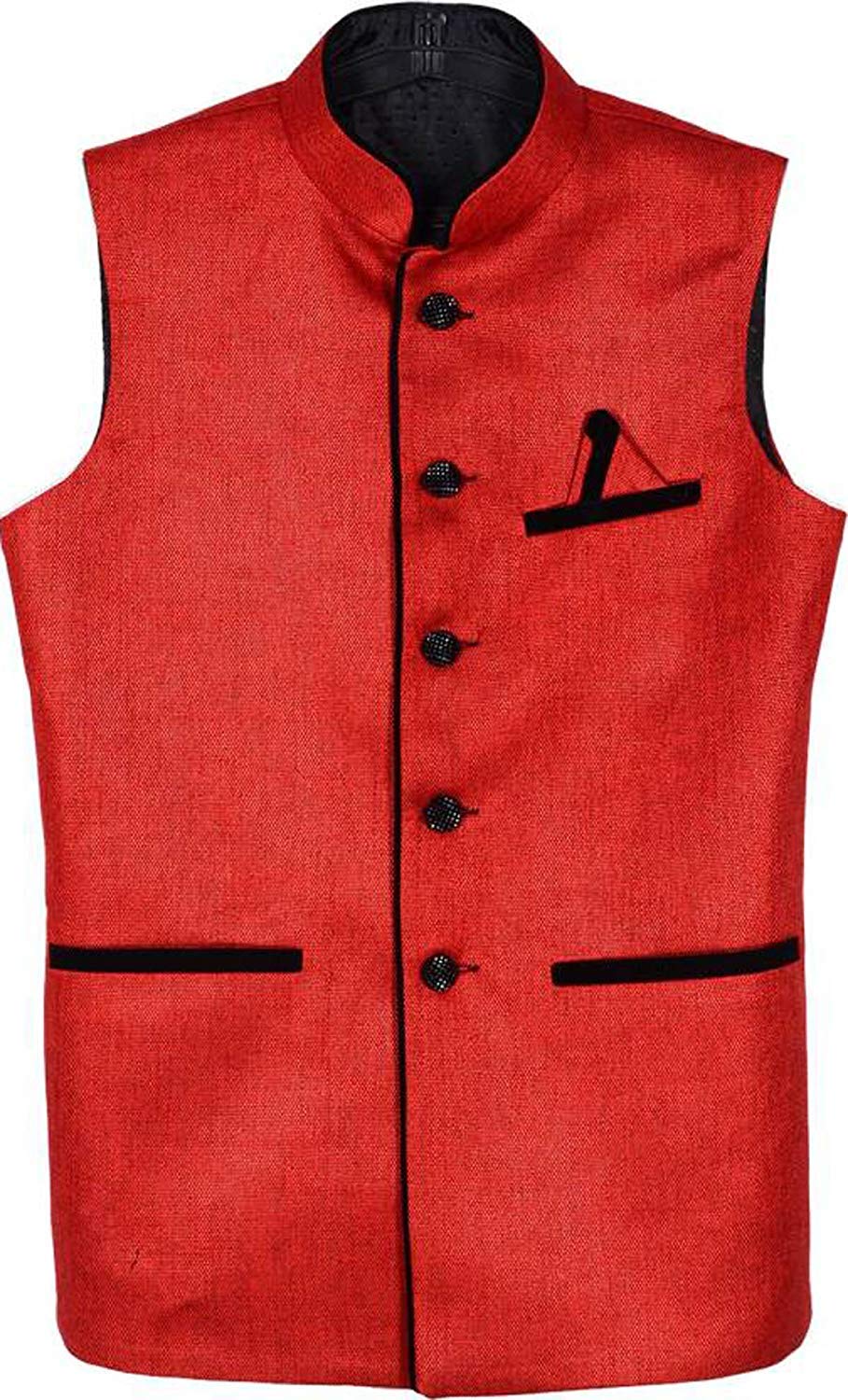 Men's Solid Golden Waistcoat-picture-24