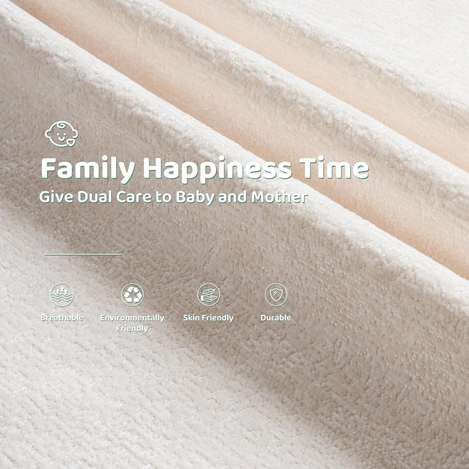 Oversized Rocking Chair Nursery with Adjustable Headrest, 26" Extra Wide Glider Recliner Nursery Chair for Nursery, 360° Swivel Rocker Recliner with Overstuffed Armrest, White White Oversized glider rocking chair image 7 of 9 B0F9YKZ4XF