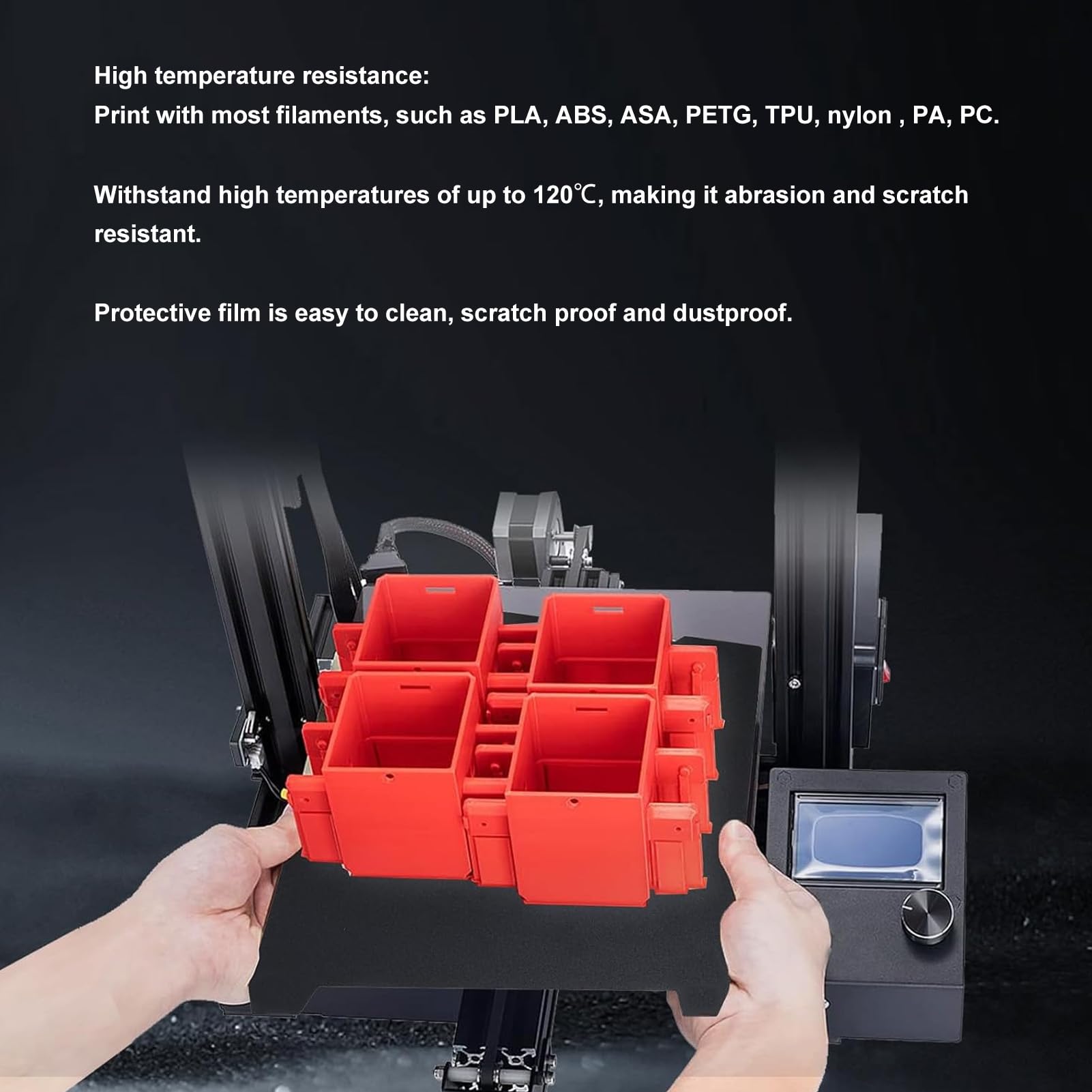 Piastra Di Costruzione PEI Per Stampante 3D Foglio PEI Testurizzato Su Entrambi I Lati Con Base Magnetica Morbida Piastra Di Stampa In Acciaio Per Molle 315x310 Mm Per Stampante 3D - Foto 6
