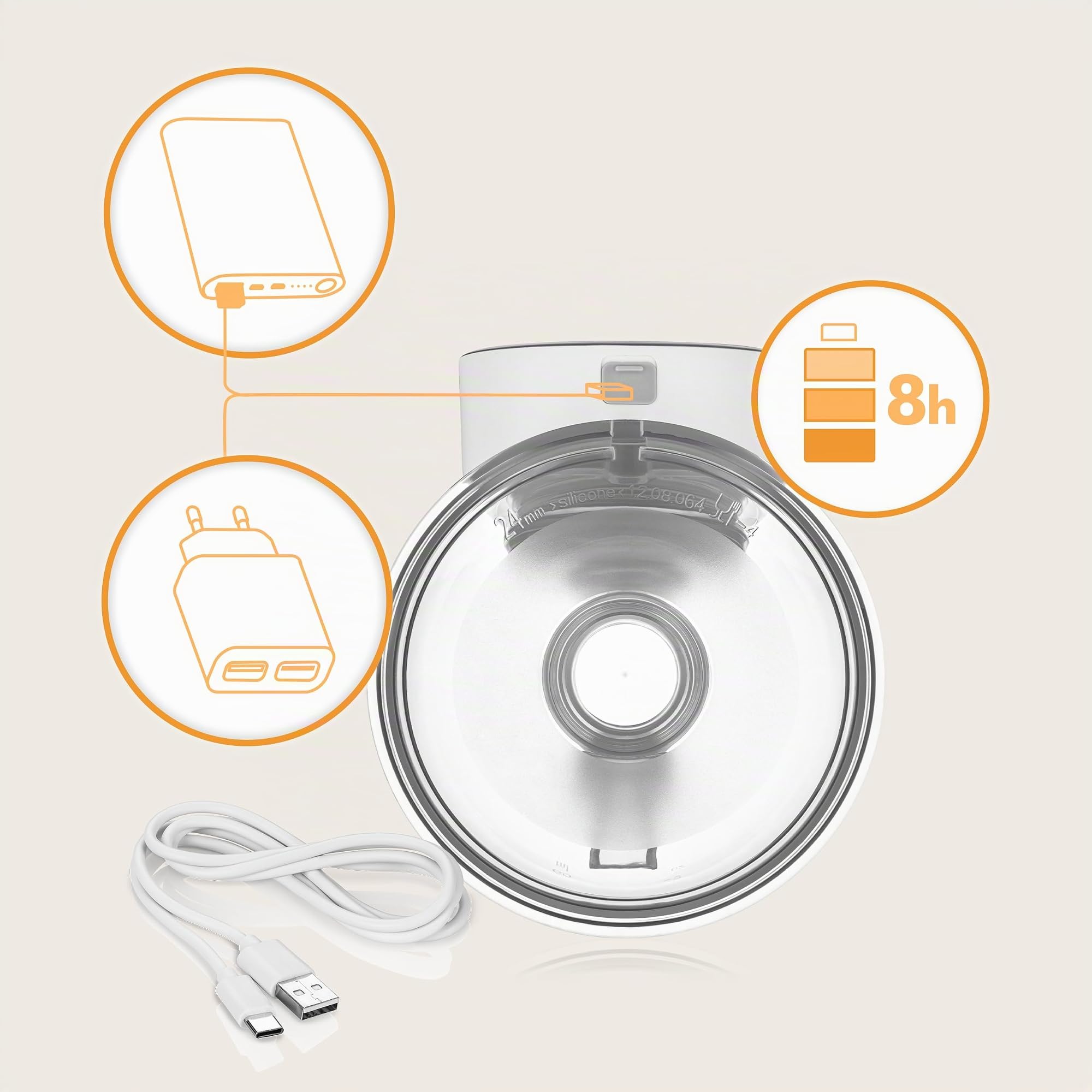 LIONELO Fidi Free Simple Elektrische Muttermilchpumpe 180 ml