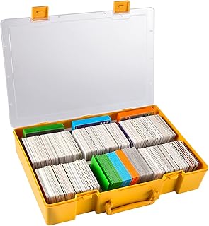 Large 2200+ Trading Card Game Holder Organizer, Deck Box Case Storage Compatible with Cards Against Humanity/for MTG/for Yugioh/for Dominion/Sport Cards, Fits Main Game and All Expansions