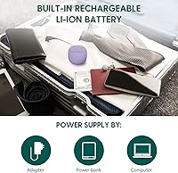 Vista 5 de Máquina de ruido blanco Babelio Mini máquina de sonido para adultos, niños y bebés 15 sonidos sin bucle Temporizador Fácil de guardar y viajar