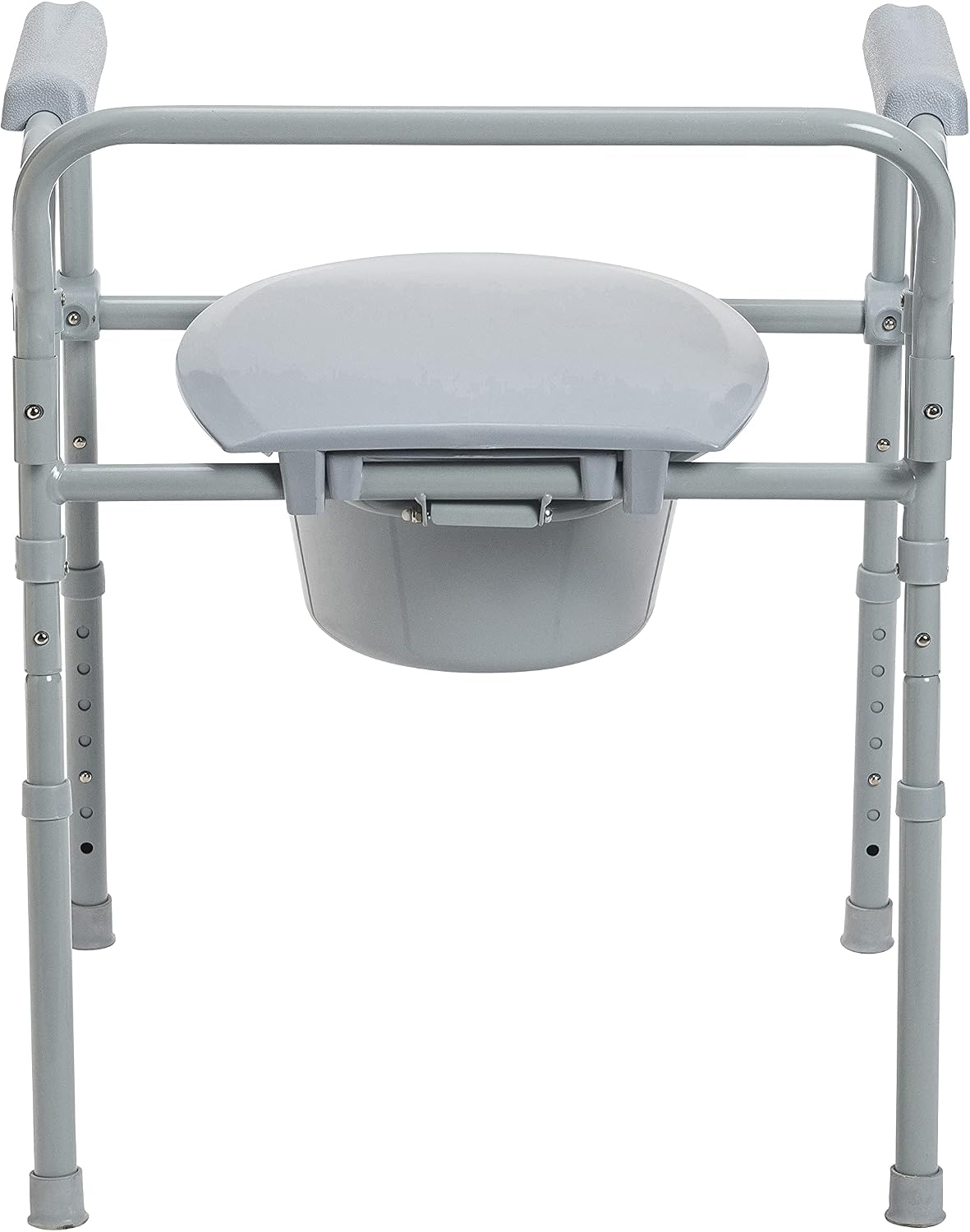 Review Drive Medical Steel Bedside Commode Chair, Grey 🔥 Flash Sale Drive Medical Steel Bedside Commode Chair, Grey