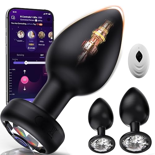Anal Plug Vibrating Butt Plug, Adult Sex Toys 3PCS Silicone Anal Plugs, Anal Sex Toys with Remote Control 10 Vibrating Vibrator for Men Women, Anal Toys Adult Sex Toy & Games Prostate Massager