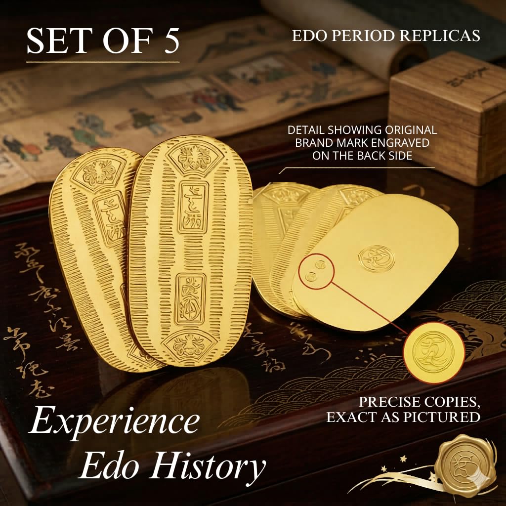 Set 5 of Old Japanese Coins Koban : Amazon.ae: Toys