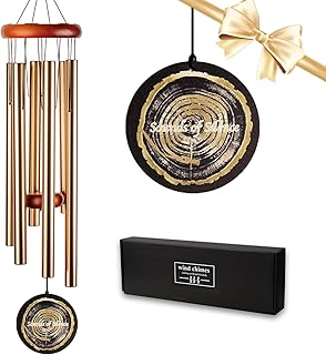 Wind Chimes for Outside, 37" Aluminium, with Graceful Deep Tone, Large Windchimes Suitable for Outdoor, Garden, Patio Decoration, Memorial Wind Chimes Gift for a Loved One