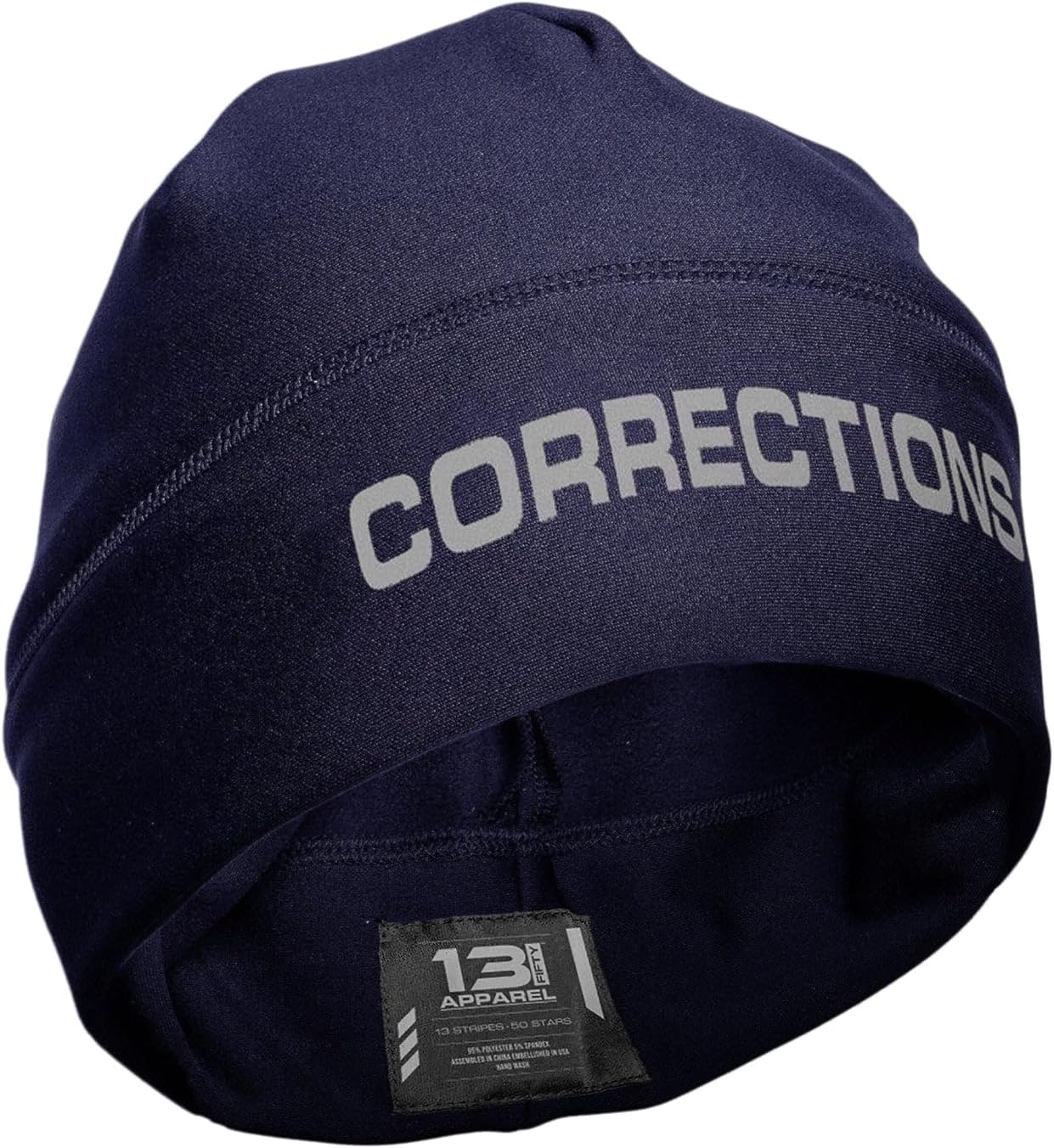 Corrections Reflective Utility Beanie - USA Patriotic Gear - Stretch-Fit Poly-Spandex - Unisex Hi-Vis Hat