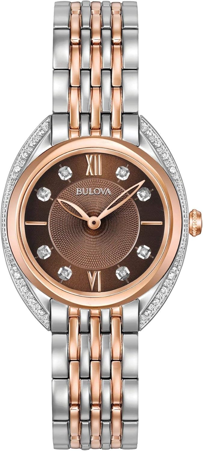 Orologio da Donna Analogico al Quarzo, Cinturino in Acciaio Inox - Bulova 98R230 Orologio da Donna Analogico al Quarzo, Cinturino in Acciaio Inox - Bulova 98R230