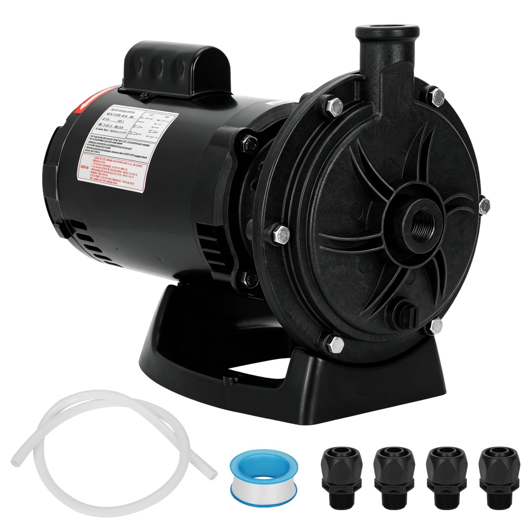 Photo 1 of EC-LA01N 3/4 HP Single Speed Pool Booster Pump, 110V/230V Dual Voltage, Compatible with Pentair Polaris 280, 380, 3900 Pressure Side Pool Cleaners, Includes Hose & Adapter, Replace LA01N PB460, 60Hz