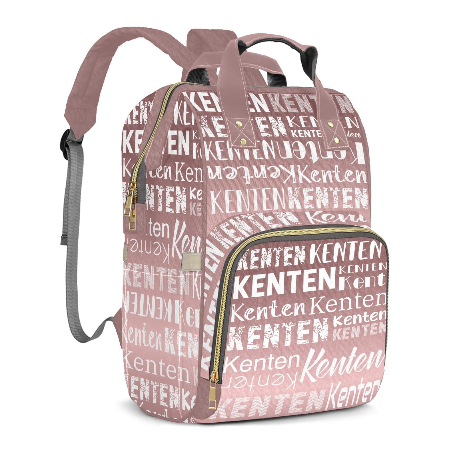 Large Capacity Custom Diaper Bag Backpack for Baby Boy Girl with Name - Waterproof Personalized Baby Bag Mom Nappy Bag, Multifunctional Customized Stylish Travel Daypack for Women