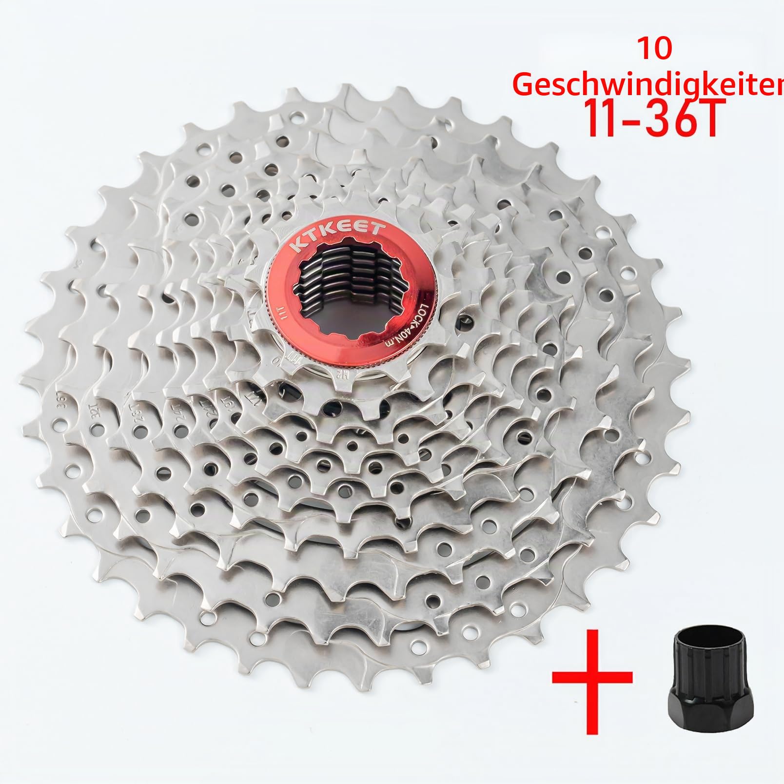 10-Gang-Kassette 11-30T/32T/34T/36T/40T/42T/46T/50T/Mountainbike/Rennrad-Kassette, 10-Gang-Fahrrad-Kassette, kompatibel mit Shimano Ultegra XT Sunrace Sram