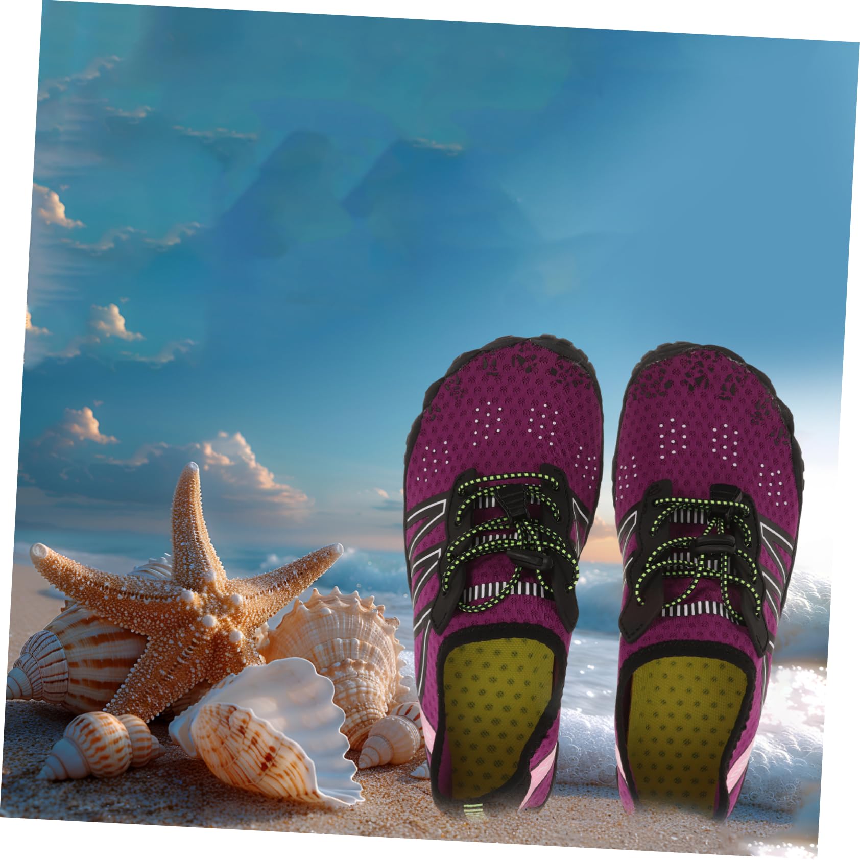1par Zapatillas De Agua Unisex Secado Rápido Antideslizantes Para Playa y Actividades Acuáticas Zapatillas De Surf y Natación Para Hombres y Mujeres