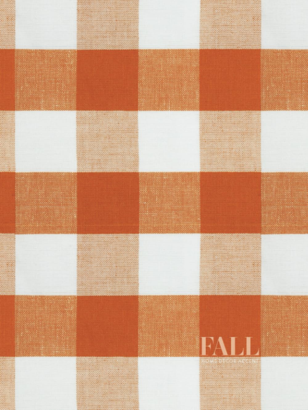 Livre de décoration haut de gamme à effet lin orange d'automne avec pages de qualité
