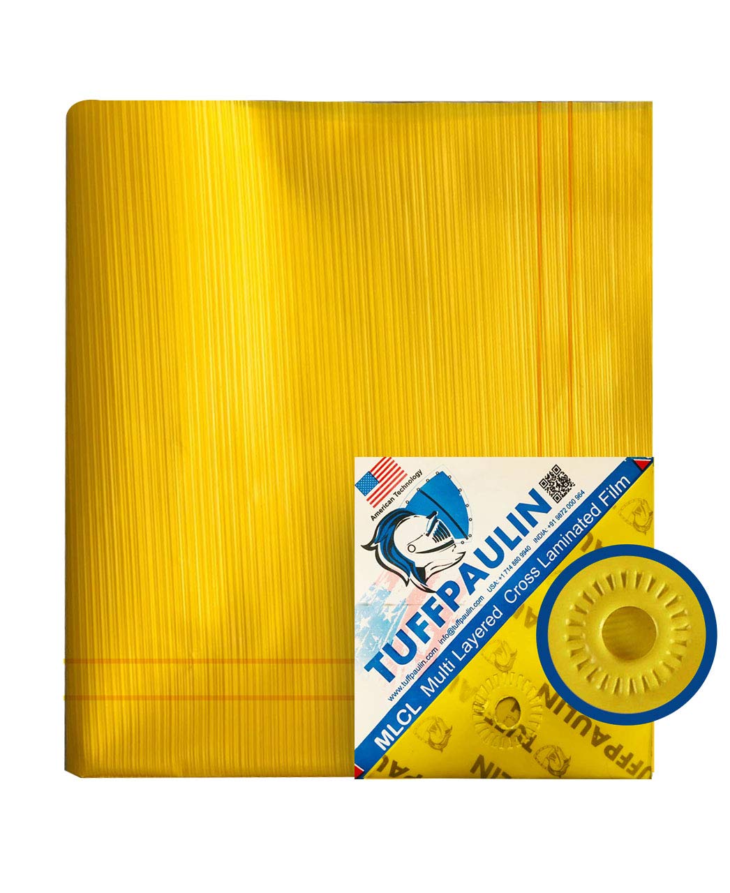 TUFFPAULIN 40FT X 18FT 120 GSM Yellow Tarpaulin Tirpal Tadpatri Tharpai Thadika, Extra Strong, Reinforced Eyelets, UV Resistant, 100% Waterproof Virgin, 6 Layer MLCL 3D Rib Technology-1 No. (B08R5D6QVL) Amazon Price History, Amazon Price Tracker