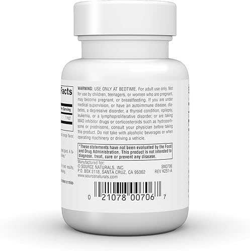 Miniatura 4 de Source Naturals Sleep Science Melatonina 1 mg, 100 pastillas con sabor a naranja