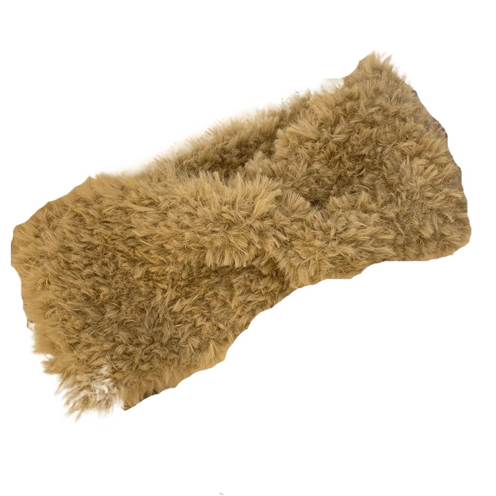 2 pièces hiver chaud épais fourrure bandeau moelleux fausse femmes fille croix chapeau en plein air cache-oreilles Ski chapeaux Pour Hiver(Khaki)