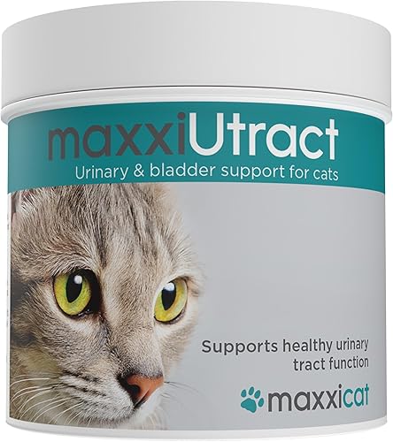 maxxipaws maxxiUtract Soporte urinario y de vejiga - Suplemento en polvo para gatos, 3.2 onzas