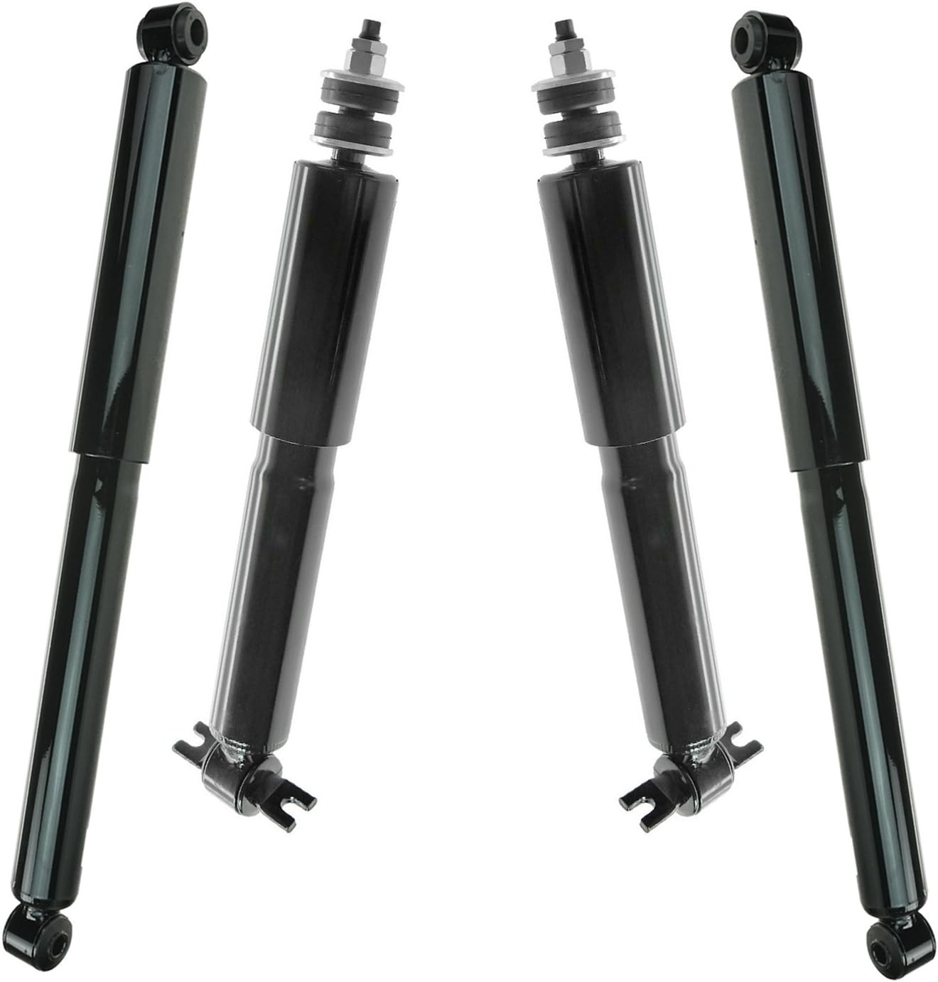 TRQ Front and Rear Shock Absorber Set Compatible with 1998-2011 Ford Ranger 2001-2009 Mazda B2300 1998-2001 B2500 1998-2007 B3000 1998-2000 B4000 RWD Rear Wheel Drive Coil Spring