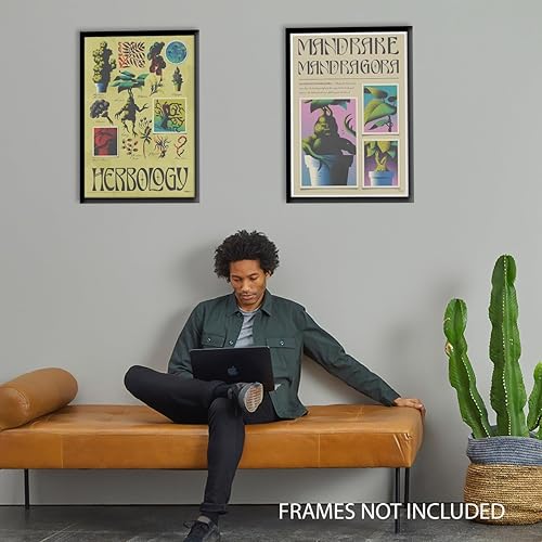 Miniatura 6 de MightyPrint Harry Potter Clase de Herbología Plantas Mágicas Arte de pared duradero de 17 x 24 NO hecho de papel Coleccionable oficialmente