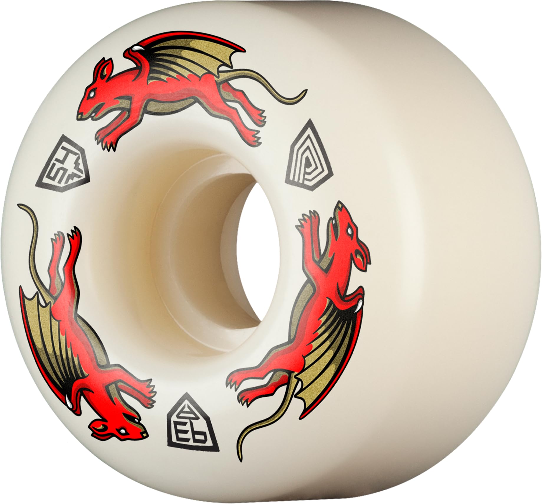 Powell Peralta Nano Rat Dragon Formula Skateboard Wheels 93A, AV4, 54mm x 34mm