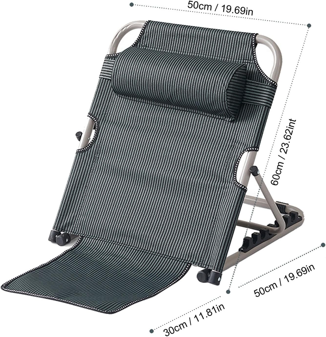 ZJchao Lifting Bed Backrest Chair with 6-Position Reclining Support Pillow, Ideal for Home Use, Elderly & Post-Surgery Recovery, Compatible with Most Standard Beds