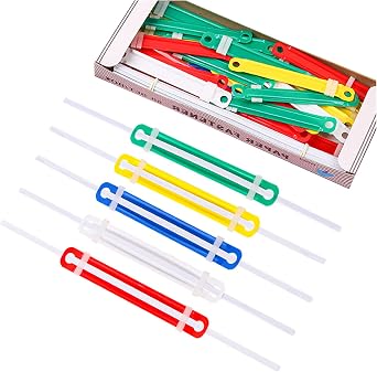 2 Hole Documents Notebook Filing Paper Fasteners Paper Fasteners 80 Mm 50 Sheets Random Color Binding Ring Organizer Plastic Document Storage Office Supplies