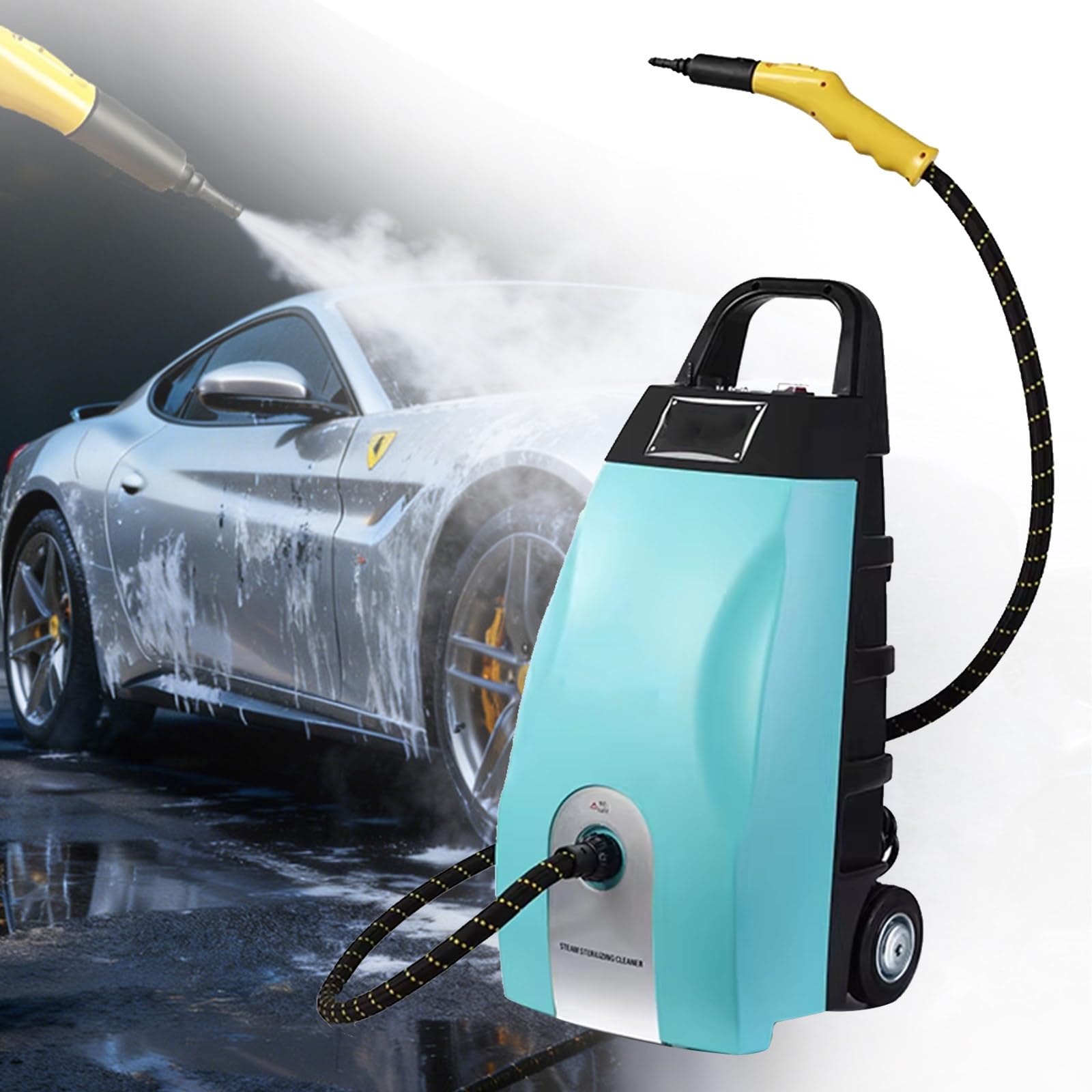 3000W Steam Cleaners 3 5L Portable Steamer Cleaning Machine with 6 Brush Heads for Kitchen Home Use Upholstery