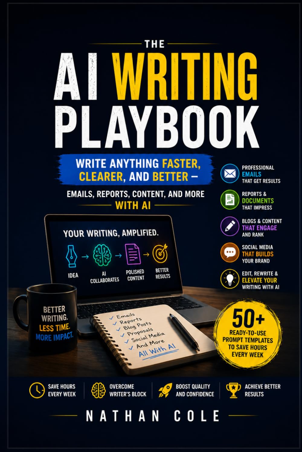 The AI Writing Playbook: Write Anything Faster, Clearer, and Better — Emails, Reports, Content, and More with AI (The AI Playbook Series)