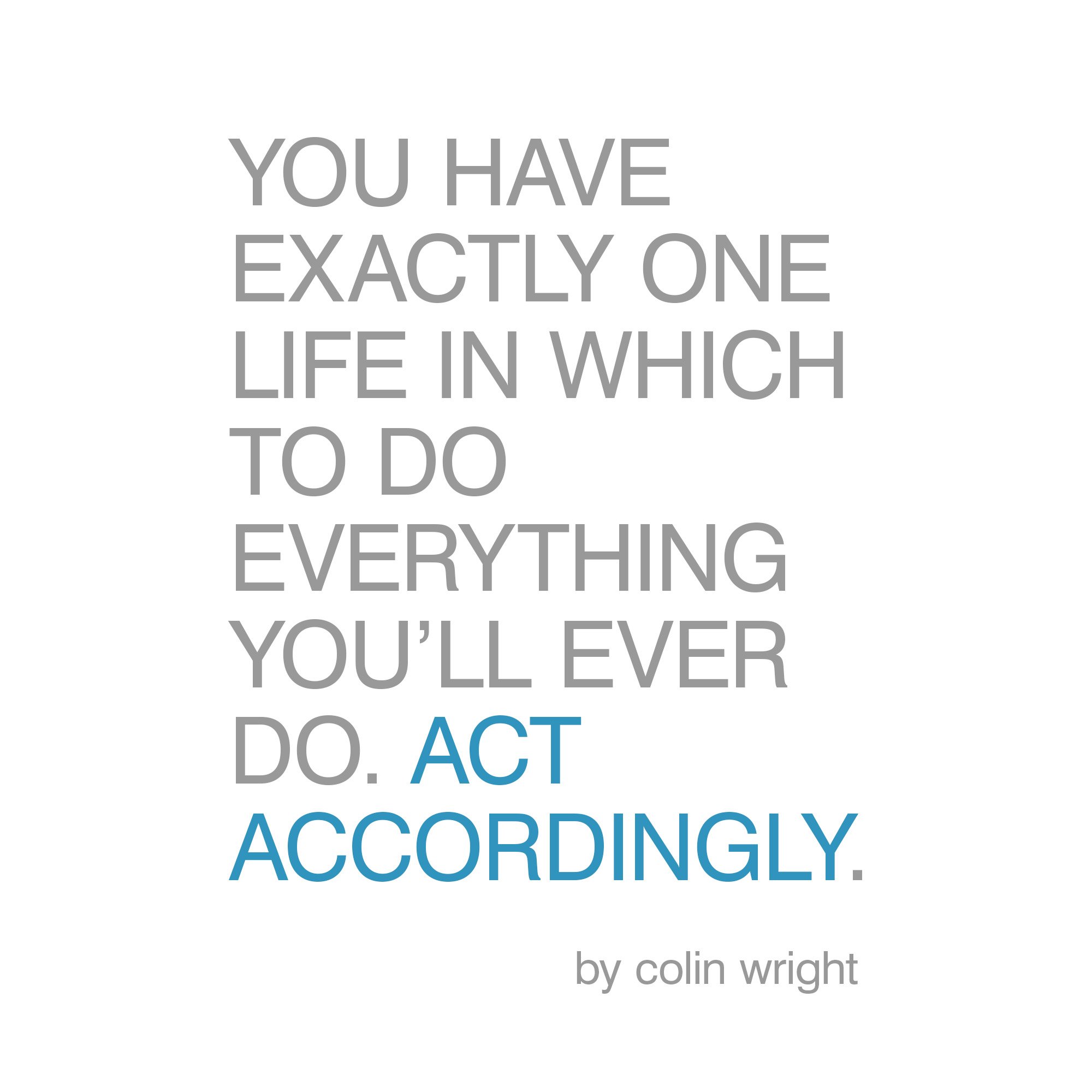 Cover art for Act Accordingly
