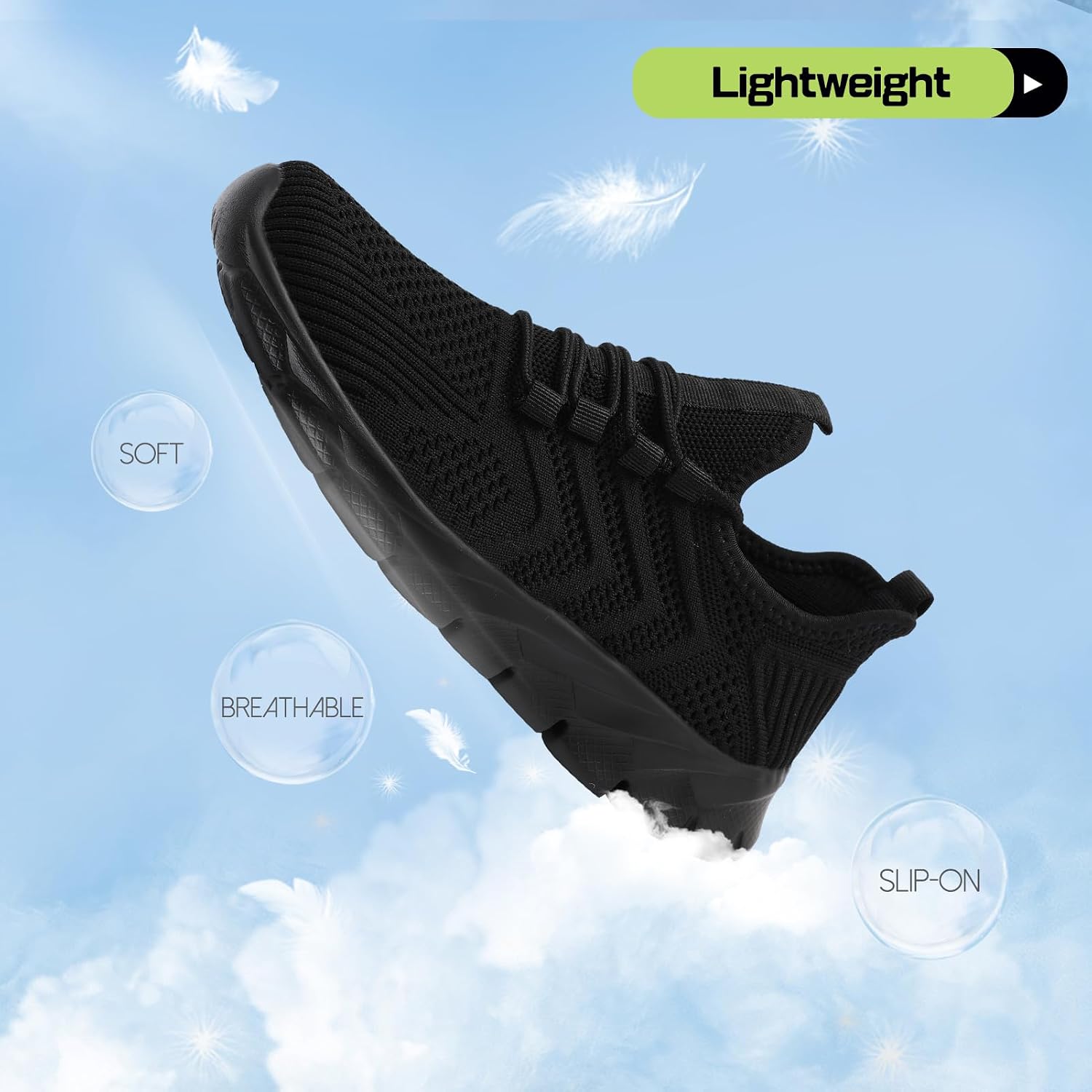 ZGPWZWL Running Shoes for Men Womens Tennis Sneakers Slip On Walking Workout Gym Comfortable Lightweight Fashion Casual Athletic Shoe