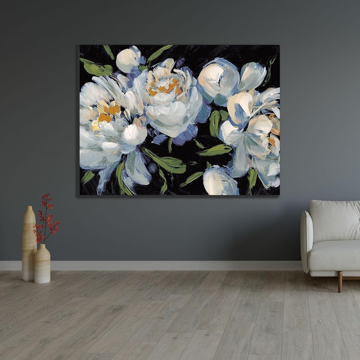 ArtDirect Peony Season II Unframed Art Print Giclee Poster by Pete, Katrina - Ready for Framing with Customization Sizes 10x8, 14x11, 20x15, 32x24, 48x36, and 60x45 Inches