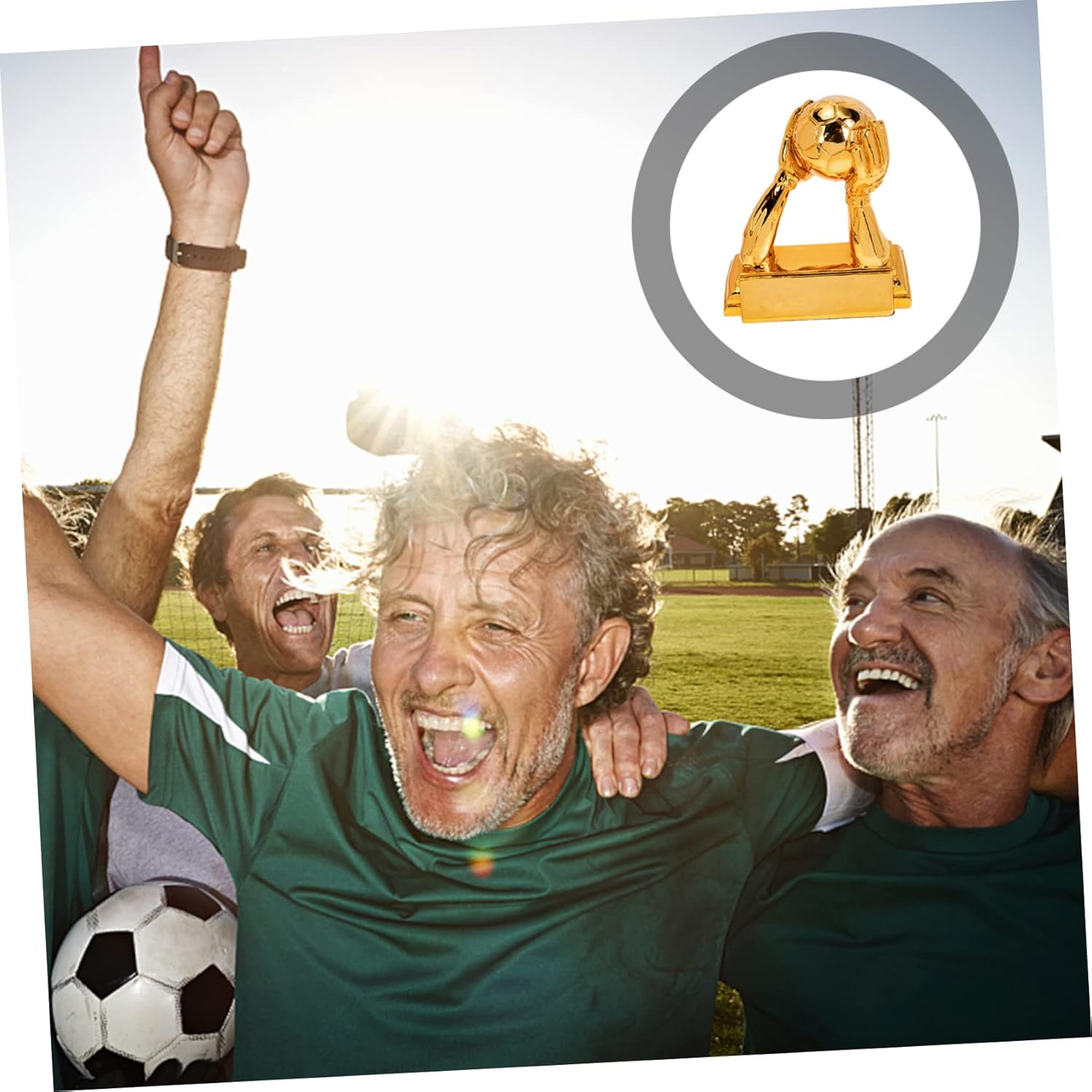 Resin Soccer Trophy Goalie Gloves for Adults Decorative Award for Fans