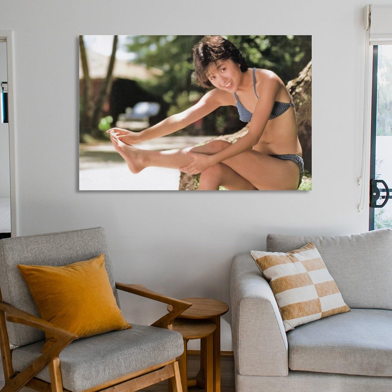 Amazon.co.jp: 酒井法子写真ビキニセクシー絵画ポスター 壁アート