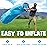 AlphaBeing Inflatable Lounger - Best Air Lounger for Travelling, Camping, Hiking - Ideal Inflatable Couch for Pool and Beach Parties - Perfect Air Chair for Picnics or Festivals