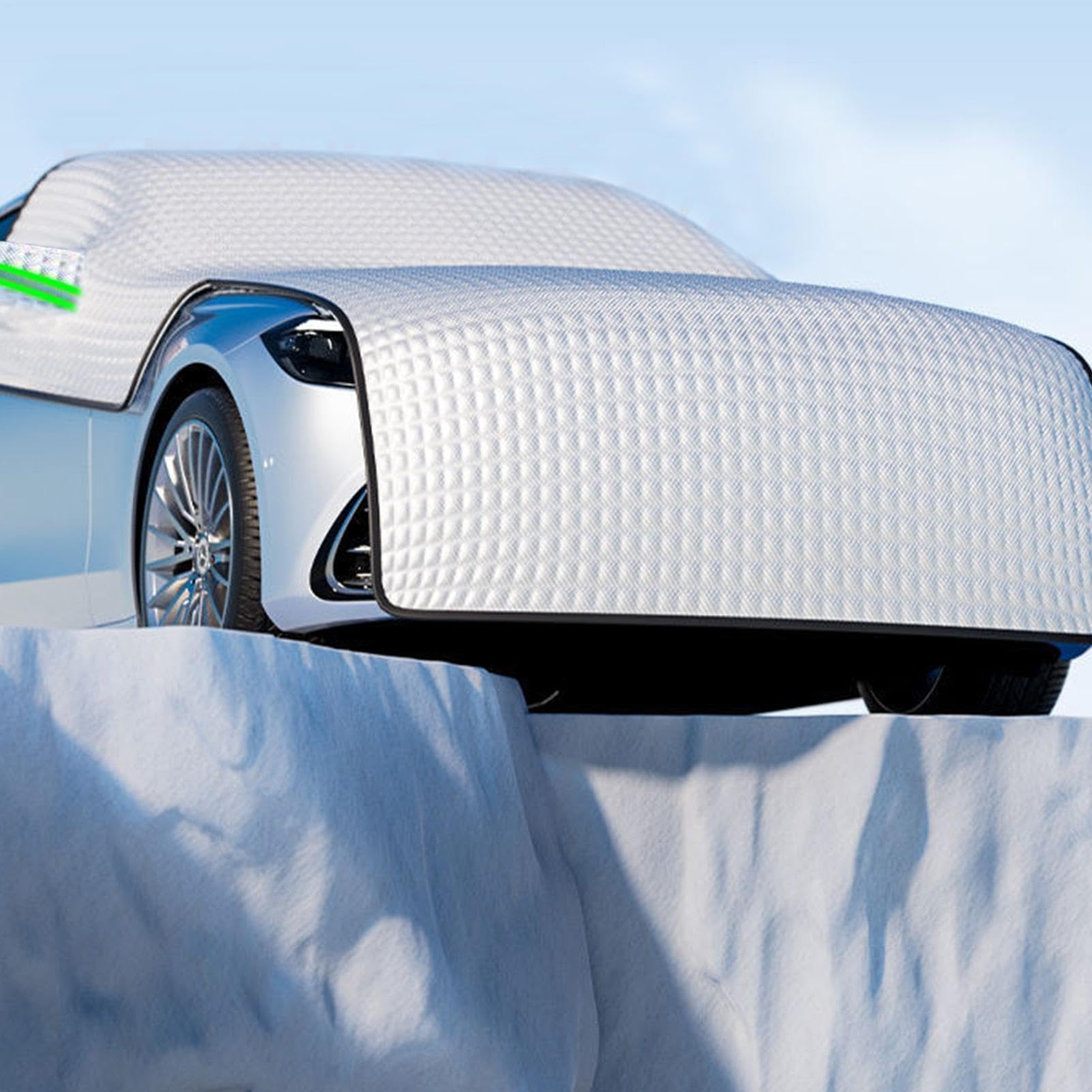 Générique Copertura per parabrezza per ghiaccio – Copertura di protezione contro la neve per parabrezza, protezione estesa per vetri auto, protezione contro il , di sicurezza esteso, D