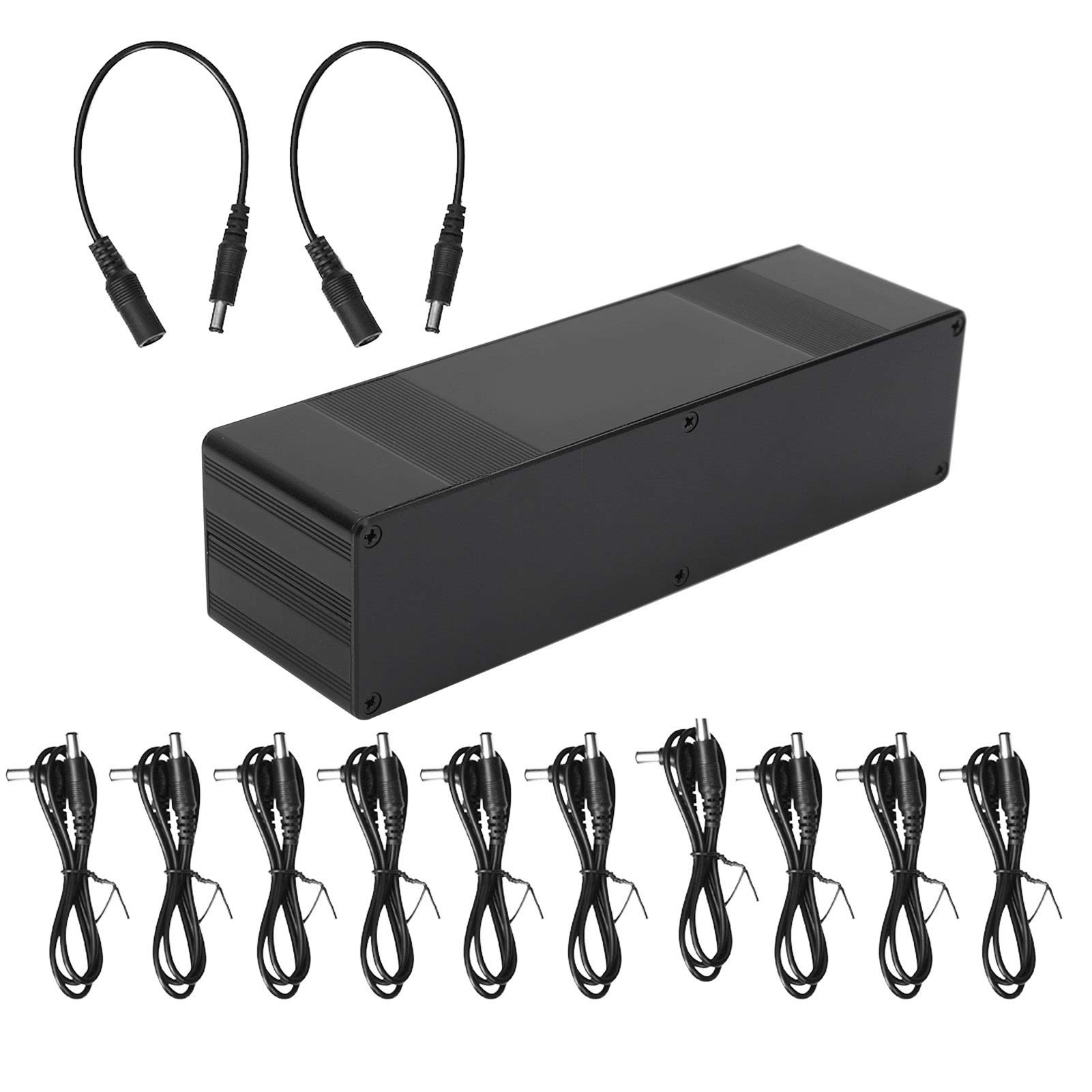 lyrlody Alimentatore per Pedali Effetti per Chitarra, 10 Canali di Uscita DC 9V/12V/18V, Alimentatore per Pedali Effetti per Chitarra, Alimentatore per Pedali Effetti, Effetti per (Spina
