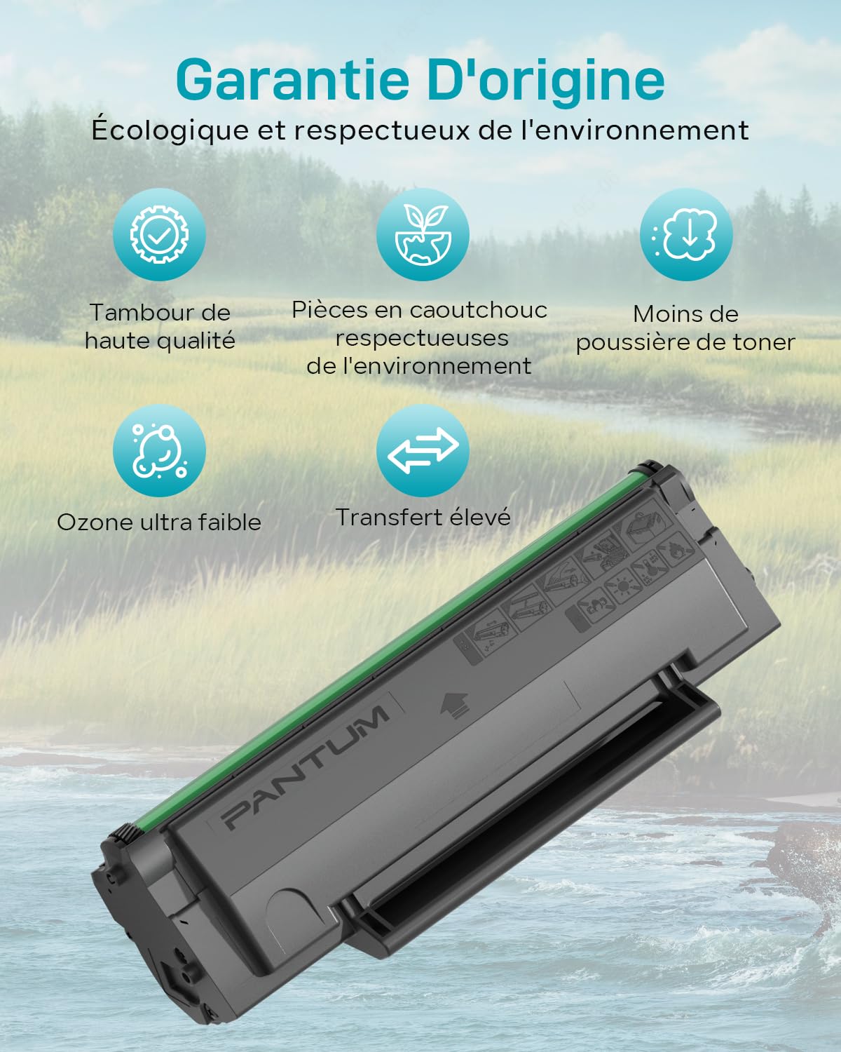 PANTUM TL-A2319 Cartouche de Toner Originale pour BP2309W BM2309W BM2309AW, 1000 Pages