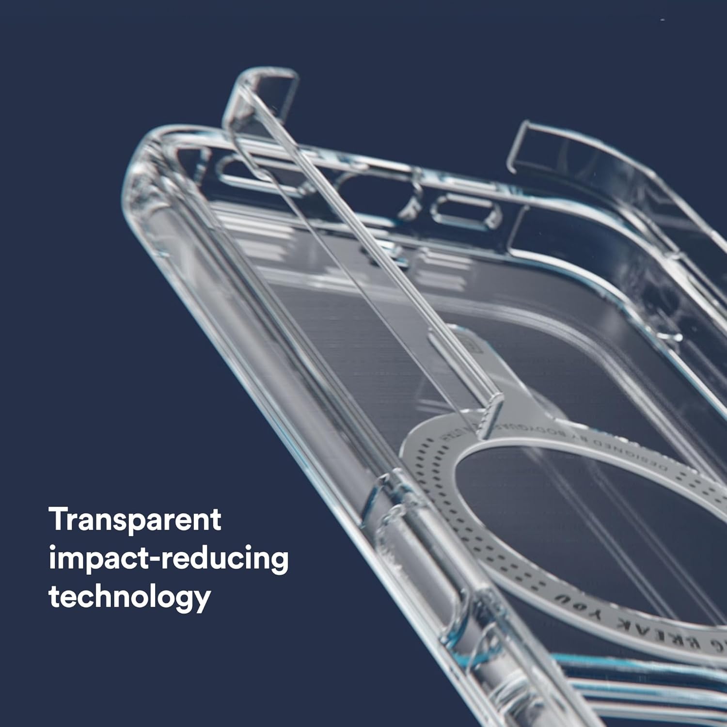 BodyGuardz Accent Compatible with iPhone 17 Case - Crystal Clear Shockproof Cover with 18FT Drop Tested - Compatible with MagSafe - Wireless Charging - Raised Bezel (Clear) - Image 5