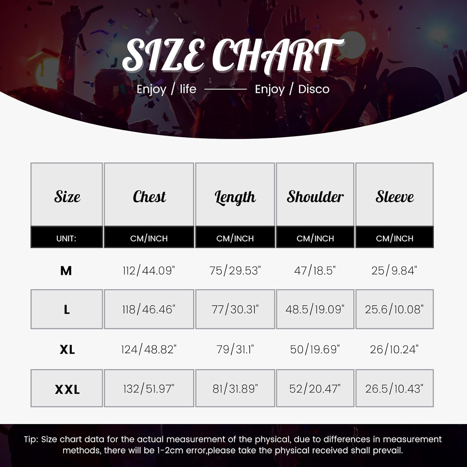 AOTORR Men's 70s Costume Disco Shirt Long Sleeve Button Down Party Nightclub Prom Sequins Tope - Image 3