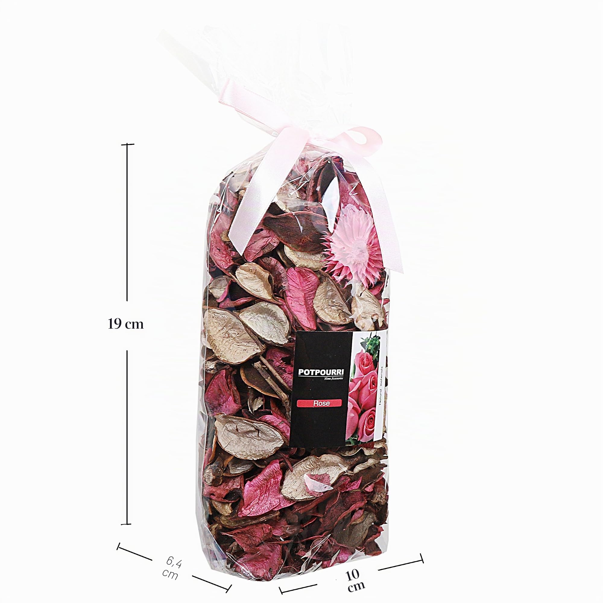 Qingbei Rina Pot Pourri Parfumé Naturel 240g Décoration Maison Centre de Table Arome Rose Frais