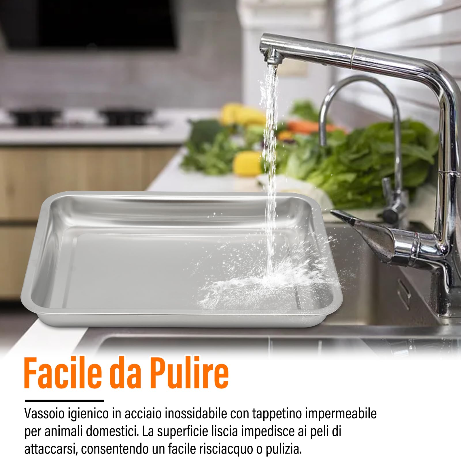 3 In 1 Porta Fieno Per Conigli, Mangiatoia Per Conigli e Lettiera con Tappetino Impermeabile e Ciotola Per L'Acqua Per Piccoli Animali Domestici Coniglio Criceto Dispensatore di Cibo