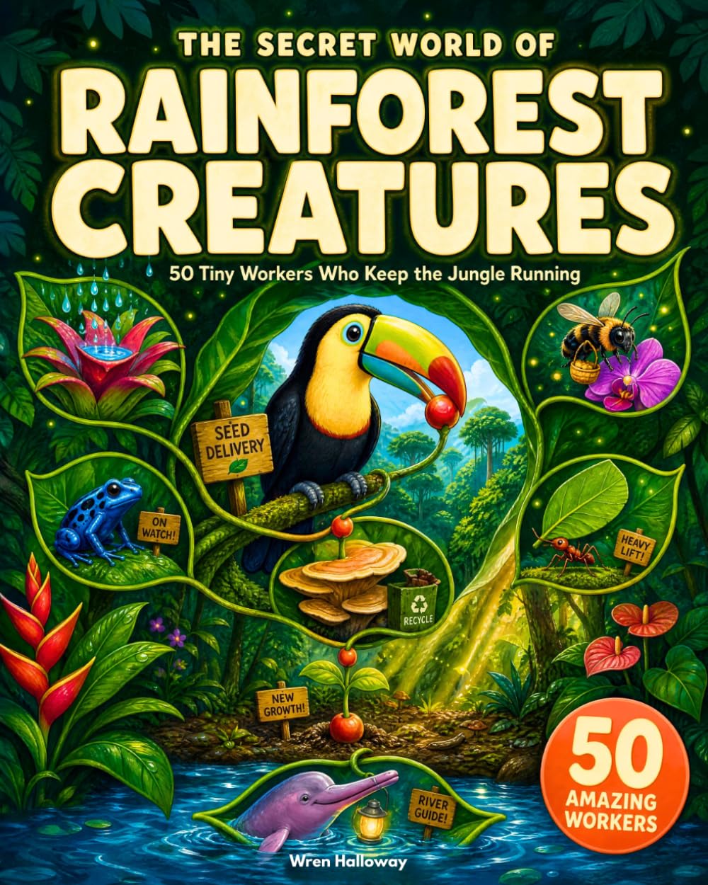 The Secret World of the Rainforest: A Full-Color Illustrated…