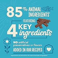 Vista 5 de ACANA Chewy Strips - Receta de salmón con ingredientes limitados para perros, con piel, abrigo y soporte digestivo, bolsa de 4 onzas