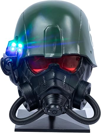 Ranger Helmet NCR Armor Helmet Cosplay Deluxe Full Head Resin Mask Mask for Halloween Costume Collectible Prop
