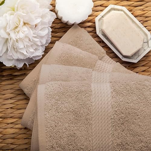 Vista 1120 de SUPERIOR - Juego de toallas de algodón egipcio de 28.22 oz/m², incluye 2 toallas de baño, 2 toallas de mano, 2 toallas para la cara, artículos