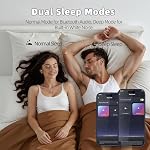 Sleep Earbuds, Bluetooth 5.4 Mini Wireless EarEuds, 48H Sleep Headphones for Side Sleepers with Sleep Mode/White Noise/ENC/Timer/Comfortable Fit/App Control, Earphones for Sleeping, Working, Sports
