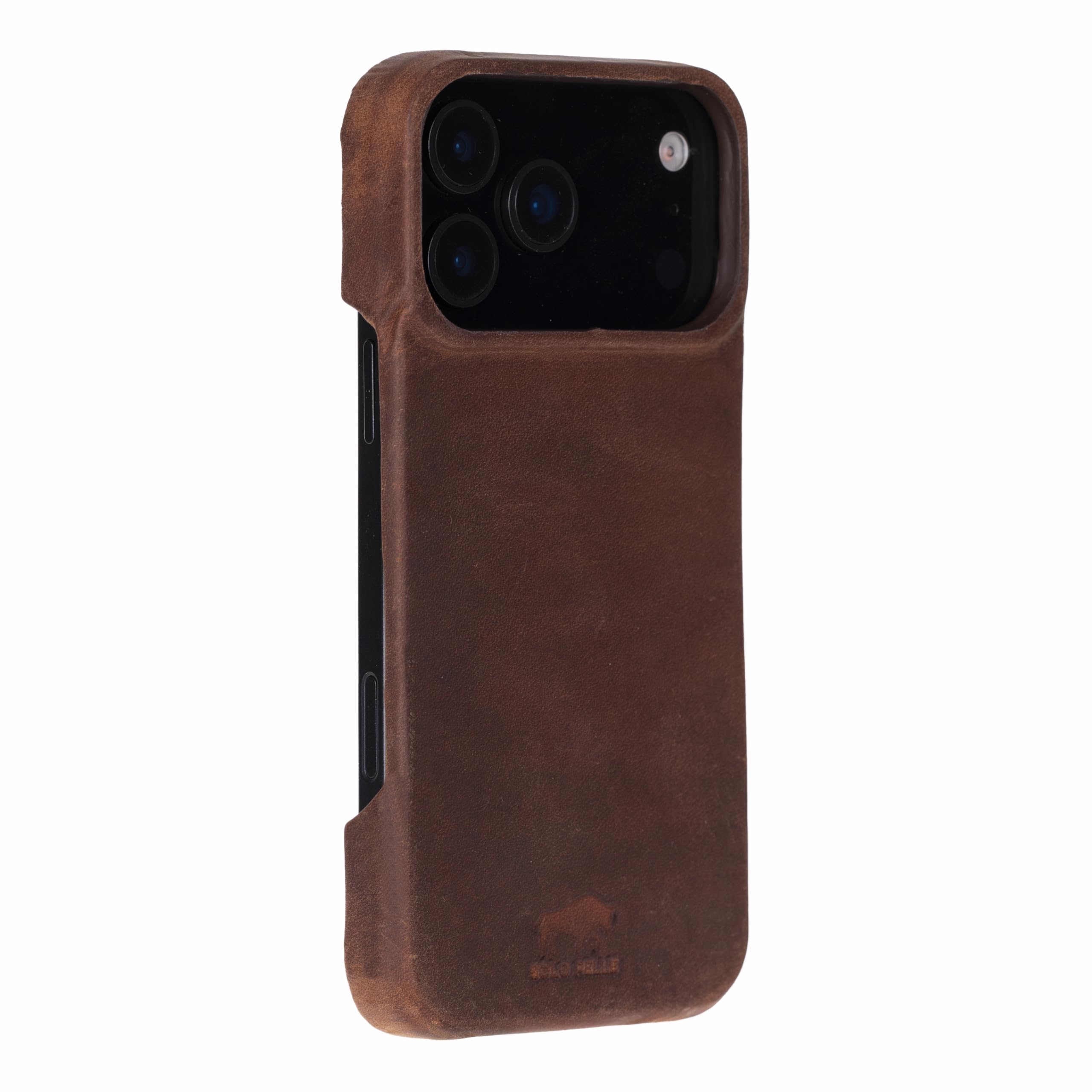 Solo Pelle Lederhülle kompatibel für iPhone 17 Pro in 6.3 Zoll abnehmbare Hülle (2in1) inkl. Kartenfächer geeignet für MagSafe Zubehör (Vintage Braun)