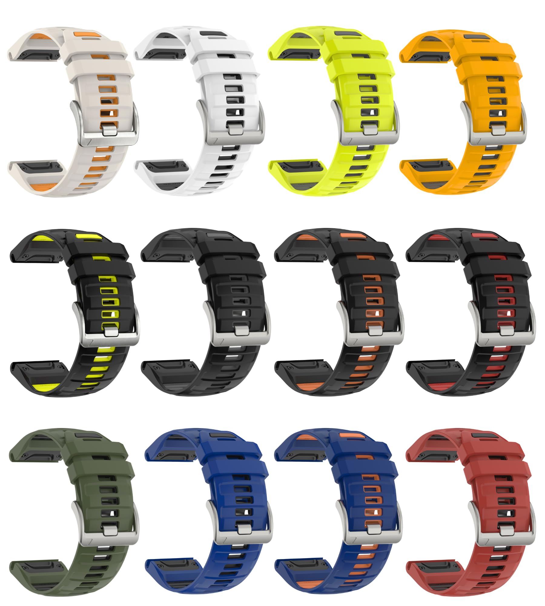 Correa de reloj Quickfit de 22 mm para Garmin Fenix 8 47 mm 7 pro zafiro solar fenix 6 pro 5 Epix Gen 2 47 Forerunner 970 965 955 945 Instinct 2 correa deportiva de silicona suave de repuesto